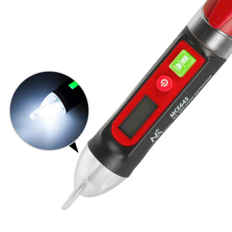 Maclean MCE645 Non-contact Maclean voltage detector, detector, backlit display, built-in flashlight, 12-1000V, MCE645