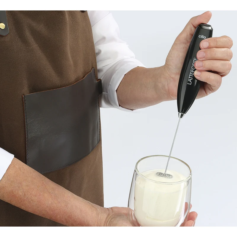 Milchaufschäumer LATTEFORTE, grau matt