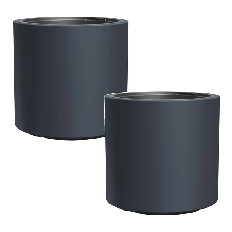 HEOS frost-proof pot - anthracite, with insert, capacity 31 L, DBHER470, 2 pieces