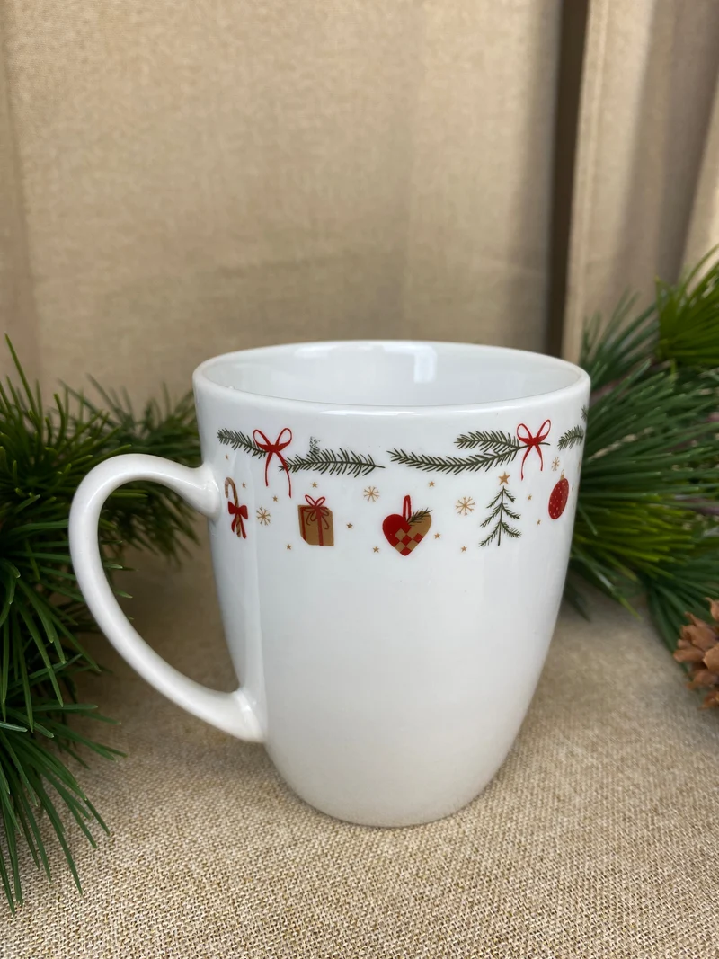 Becher 32 cl mit Weihnachtsmuster