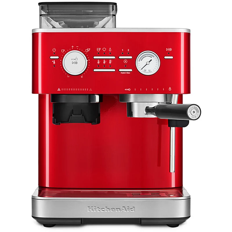 Kitchenaid 5KES6551ECA Halbautomatische Espressomaschine mit Mühle ARTISAN Farbe: Liebesapfelrot