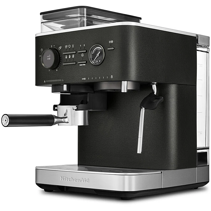 Kitchenaid 5KES6551EBK Halbautomatische Espressomaschine mit Mühle ARTISAN Farbe: Gusseisen Schwarz