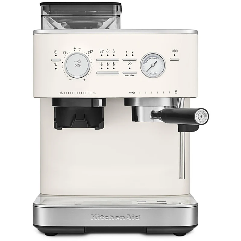 Kitchenaid 5KES6551EPL Halbautomatische Espressomaschine mit Mühle ARTISAN Farbe: Porcelain White