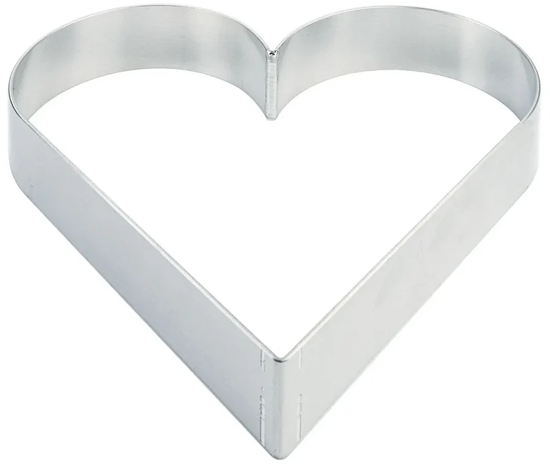 Alu Tortenring Herzform Aluminium 240mm