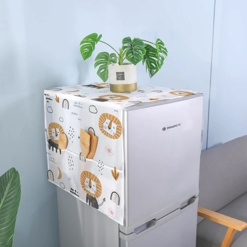 Dust Proof Fridge Cover with Pocket