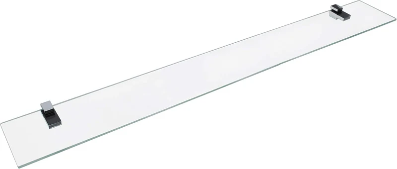 FACKELMANN Glasablage 100 cm/Wandregal für Badaccessoires/Masse (B x T): ca. 100 x 12 cm/Wandablage