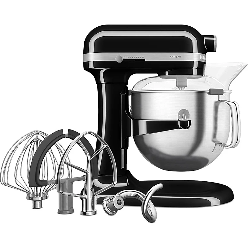 KitchenAid 5KSM70SHXEOB Küchenmaschine 6,6 L ARTISAN mit Schüsselheber Farbe Onyx Schwarz