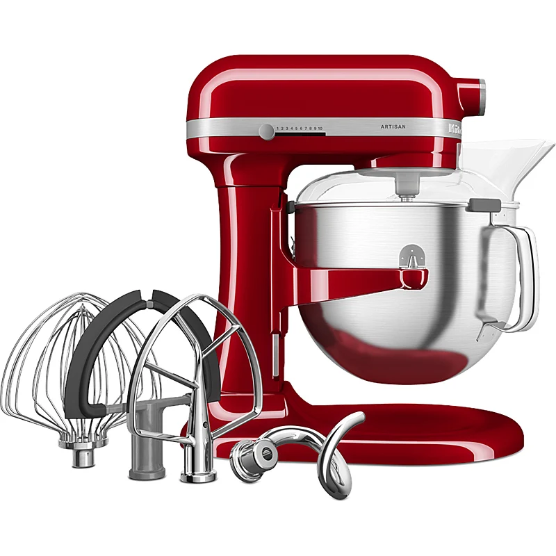 KitchenAid 5KSM70SHXEER Küchenmaschine 6,6 L ARTISAN mit Schüsselheber Empire Red