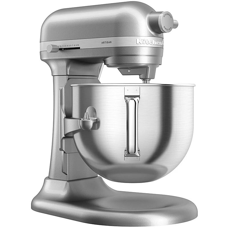 KitchenAid 5KSM70SHXECU Küchenmaschine 6,6 L ARTISAN mit Schüsselheber Farbe Kontur-SIlber
