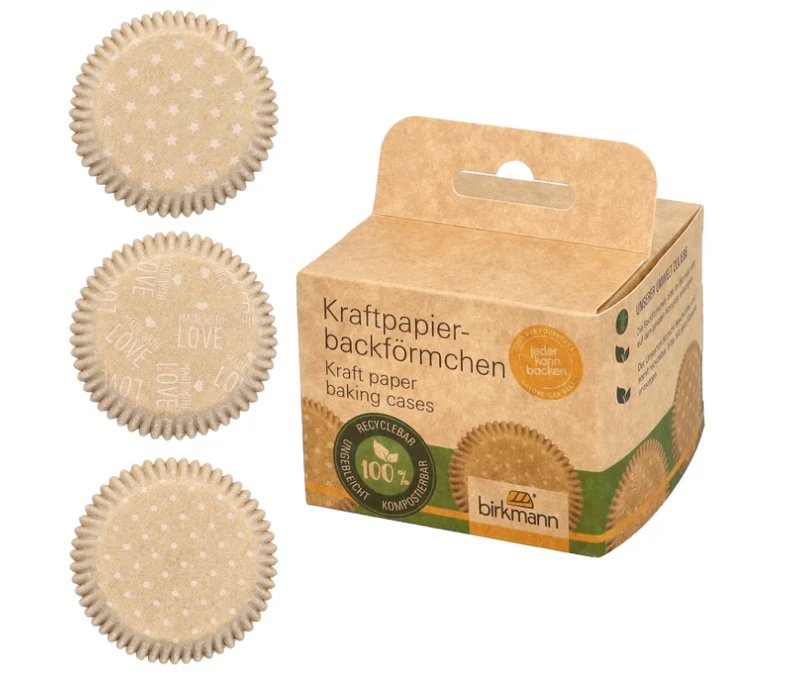 Muffin-Kraftpapierbackförmchen, Ø 7 cm, 75 Stück