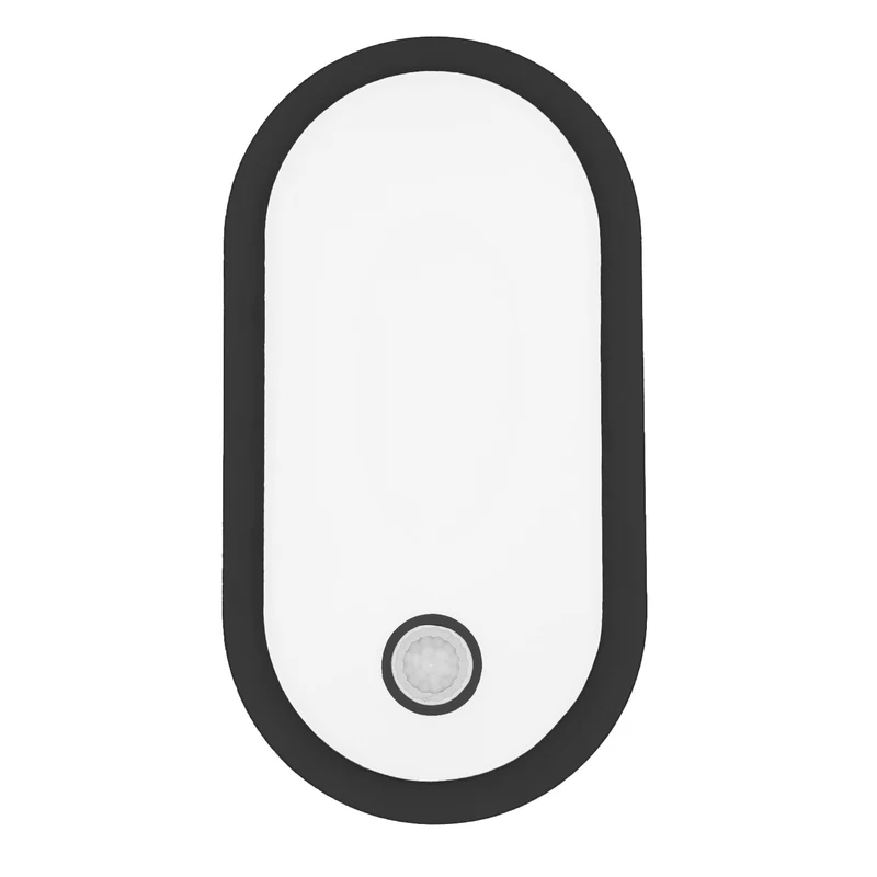 Maclean LED Motion Sensor Light, PIR sensor, black, 10W/15W/18W, IP65, adjustable color temperature 3000K/4000K/6000K, MCE534 B
