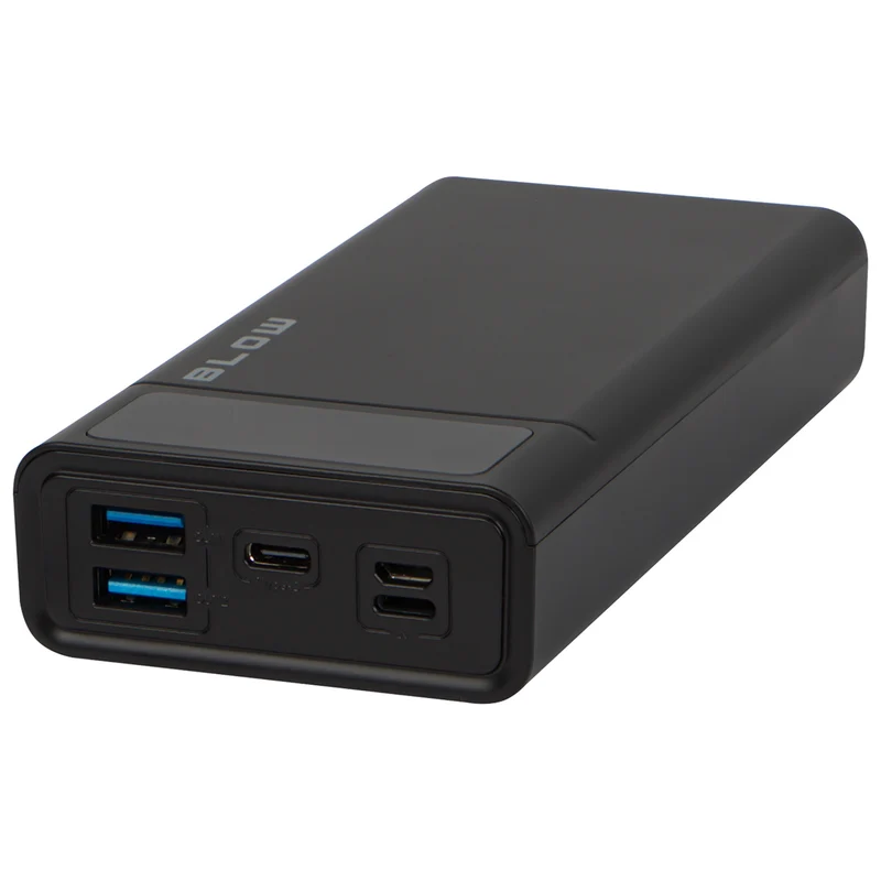 20,000 mAh PB20E Power Bank with Quick Charge 30 and Power Delivery 20W, Black, Blow