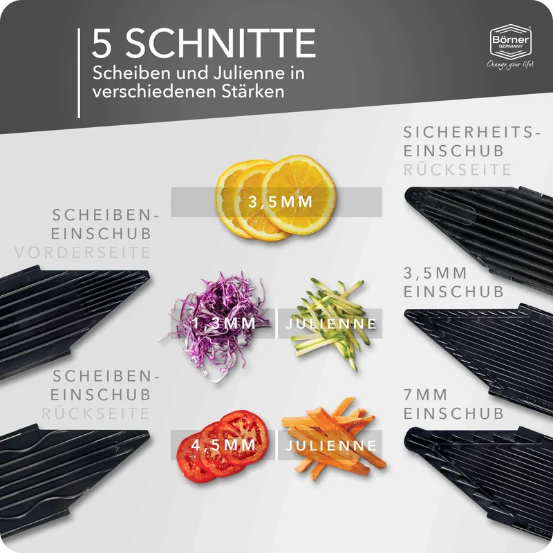 Börner Gemüsehobel V6 ExclusiveLine Starter Set