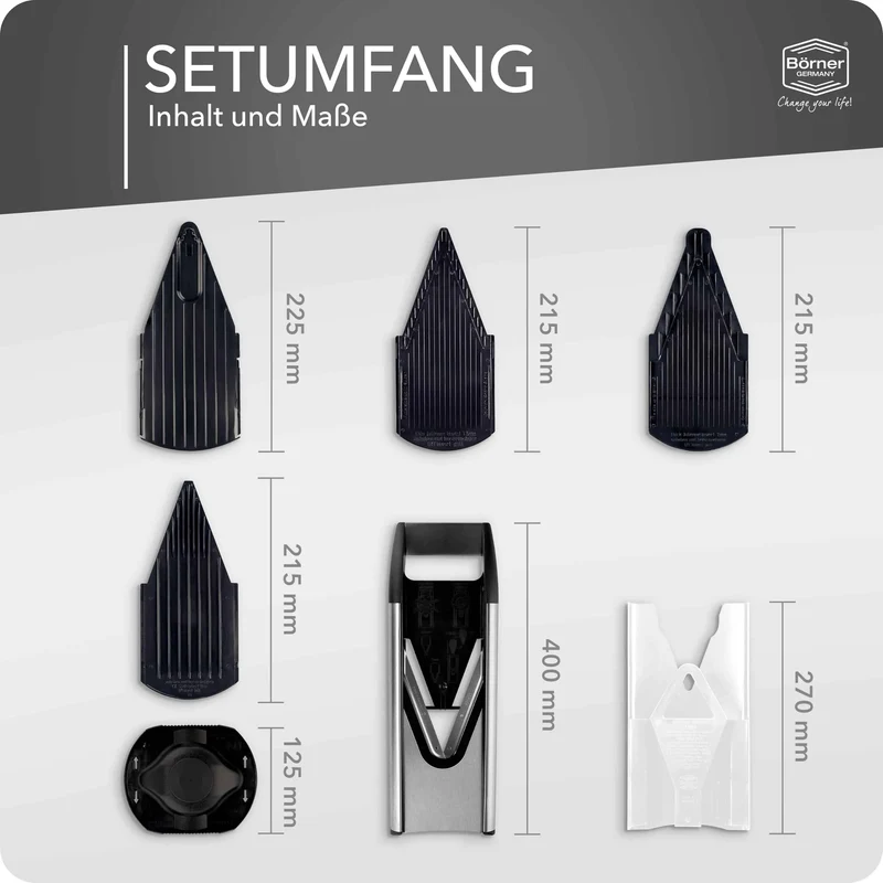 Börner Gemüsehobel V6 ExclusiveLine Starter Set