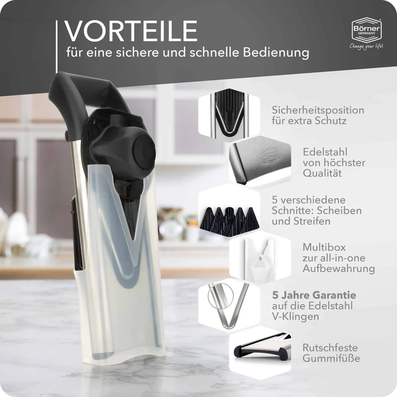 Börner Gemüsehobel V6 ExclusiveLine Starter Set
