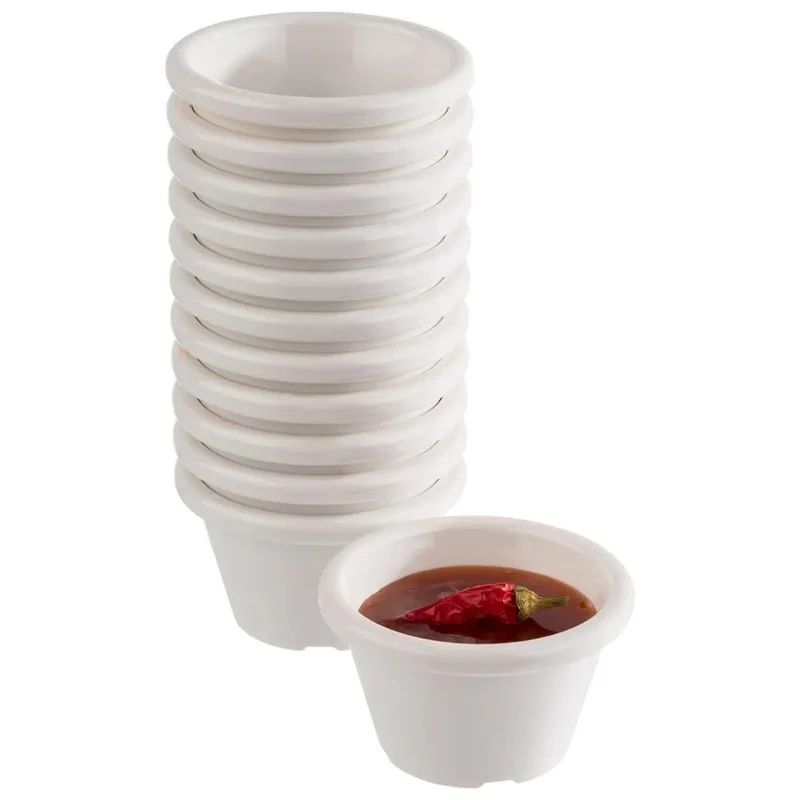 Dipschälchen 12er Set Ø 6cm H: 3,5cm 40 ml weiß