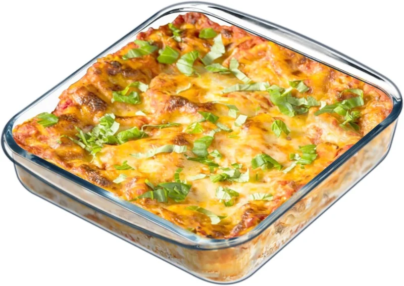 Borosilicate Glass Square Oven Tray 1.6 L