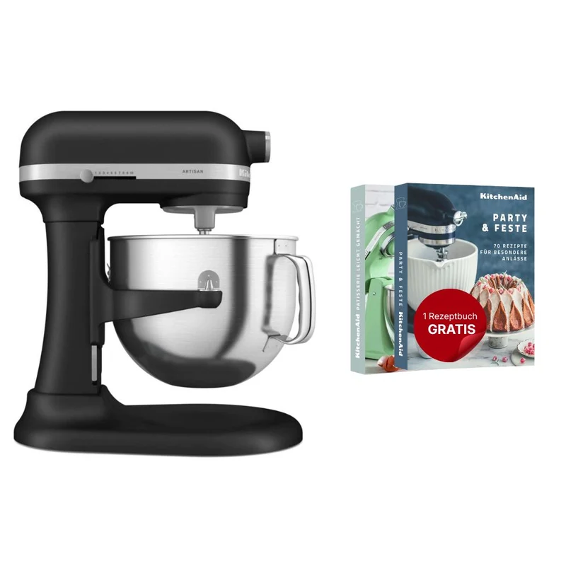 KitchenAid Küchenmaschine mit Schüsselheber 6,6 L Artisan 5KSM70SHX