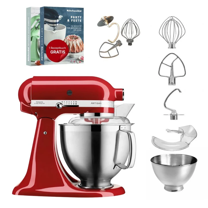 KitchenAid 4,8 L 5KSM185 Artisan Küchenmaschine Tschimmlover TschimmWhip,TschimmHook,TschimmBeat