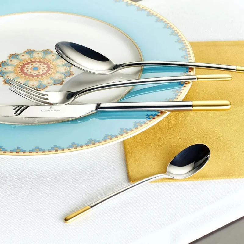 Villeroy & Boch Besteckset Ella - Vergoldet - 113-teilig