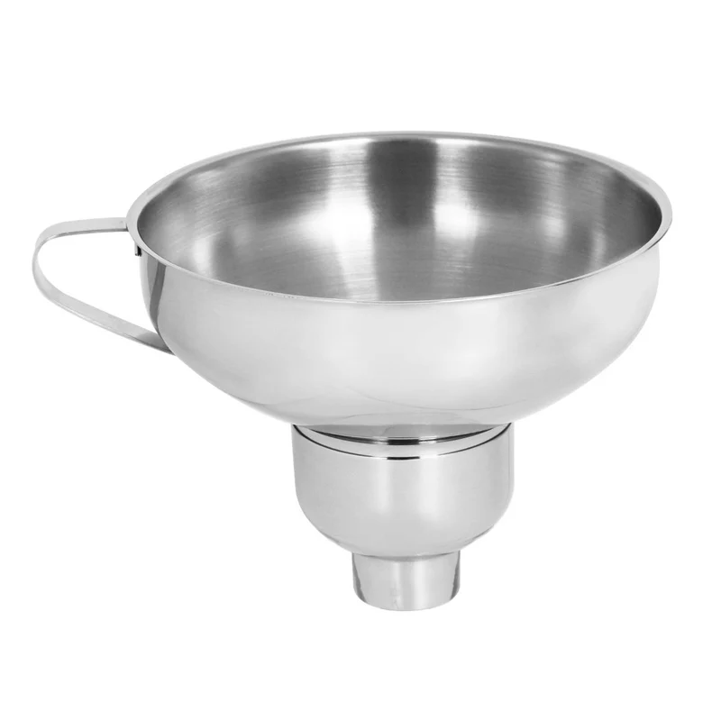 Embudo de acero inoxidable para conservas con adaptadores Cristel