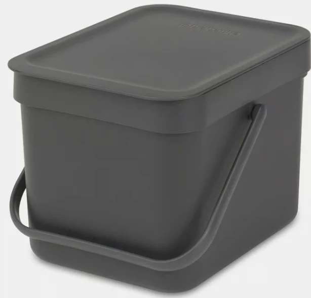 Brabantia Sort & Go Komposteimer 6 L, verschiedene Farben