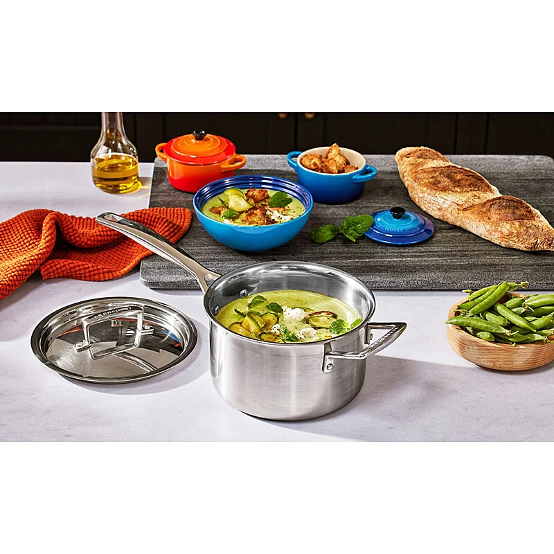 Le Creuset 3-ply Profitopf 20 cm mit Stiel