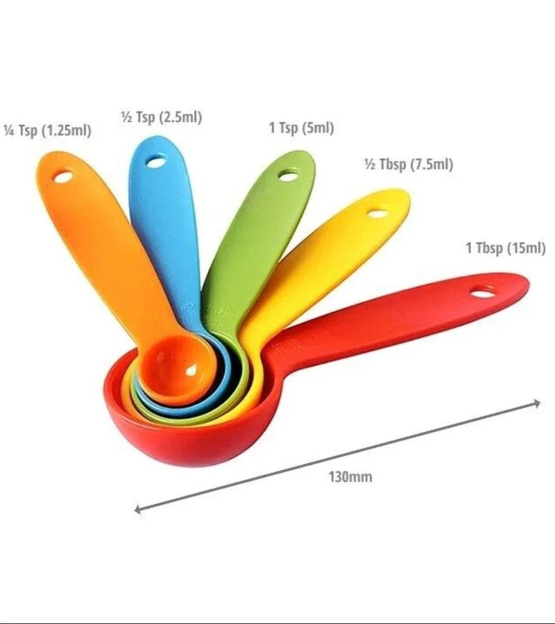 5PCS Multi Color Measuring Spoon