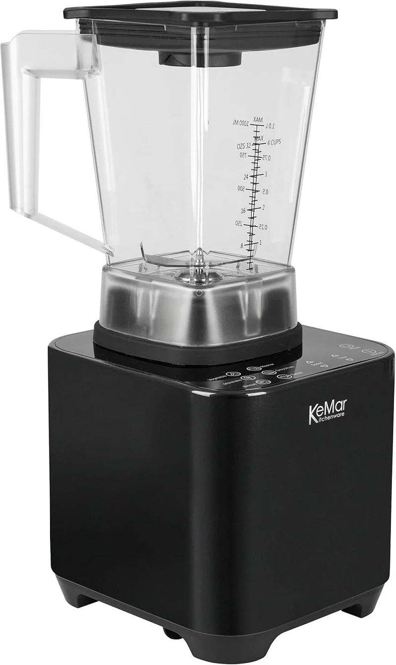 Hochleistungstandmixer (1.500W, 30.000 U/min 6 Programme, Touch Bedienung, inkl. 1L und 2L Behälter