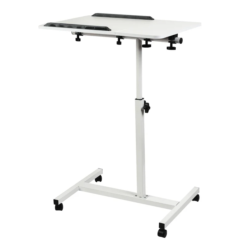 Maclean mobile desk/laptop stand, white, height adjustment 59-89cm, max. 30kg , MC-121 W