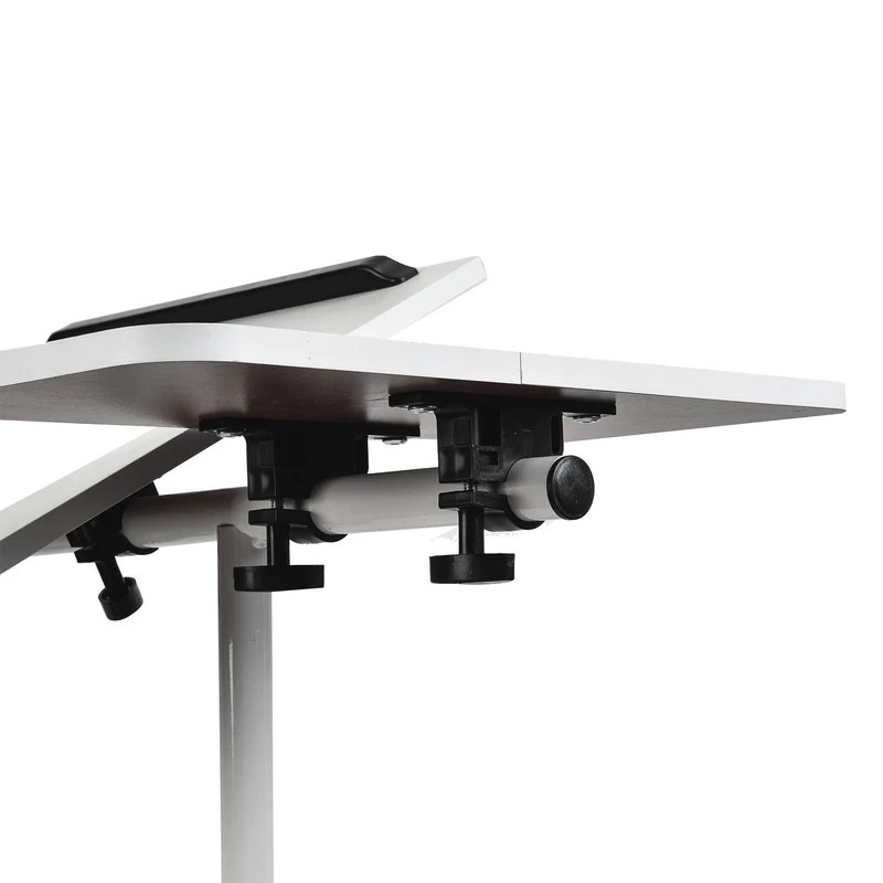 Maclean mobile desk/laptop stand, white, height adjustment 59-89cm, max. 30kg , MC-121 W