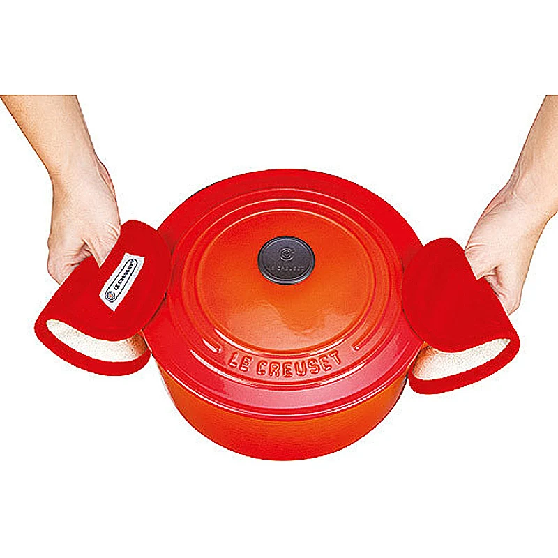 Le Creuset Topf-Griffschutz Kirschrot 2 Stück