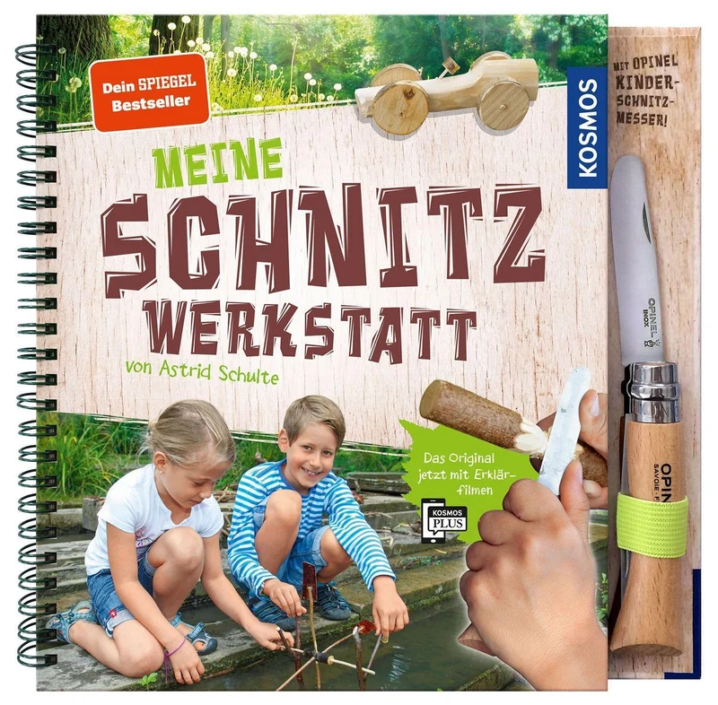 Meine Schnitzwerkstatt: mit Opinel Kinderschnitzmesser, Spiralbindung