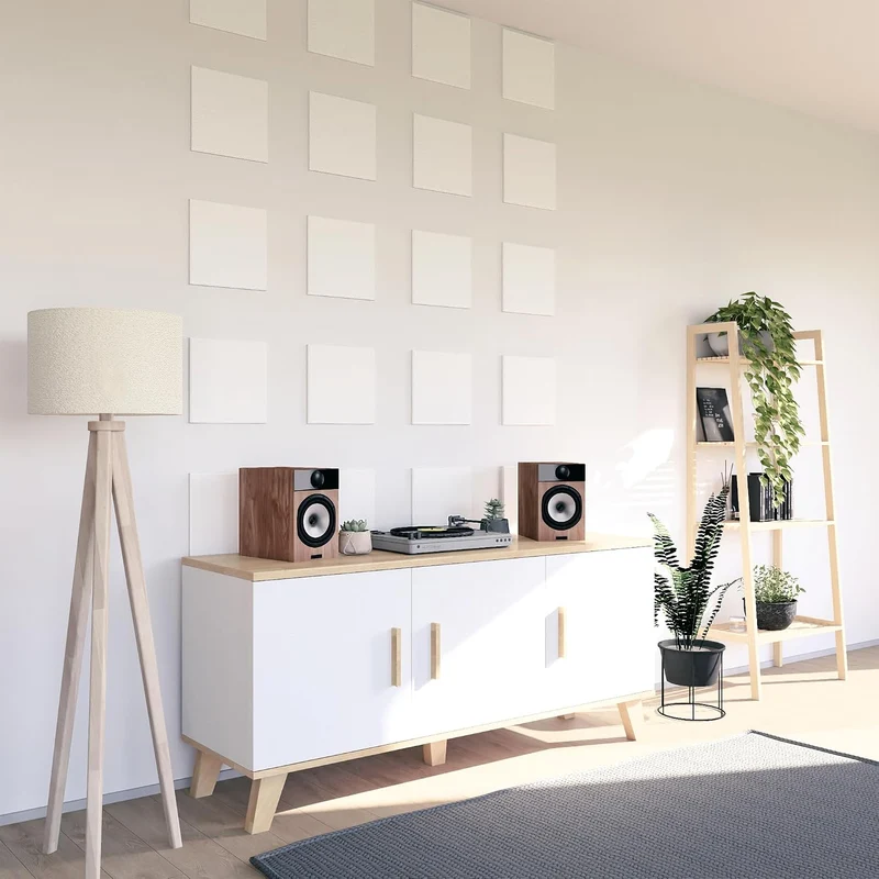 vilz 12 Stück Schallabsorber Panel Akustik aus recyceltem Filz - Akustikplatten Schalldämmung 250x25