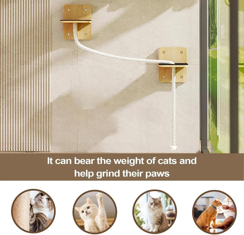 Kletterwand Katzen Hängematte Katze Wandmontage Katzenregale Katzenbrücke Katzentreppe Katzenkletter