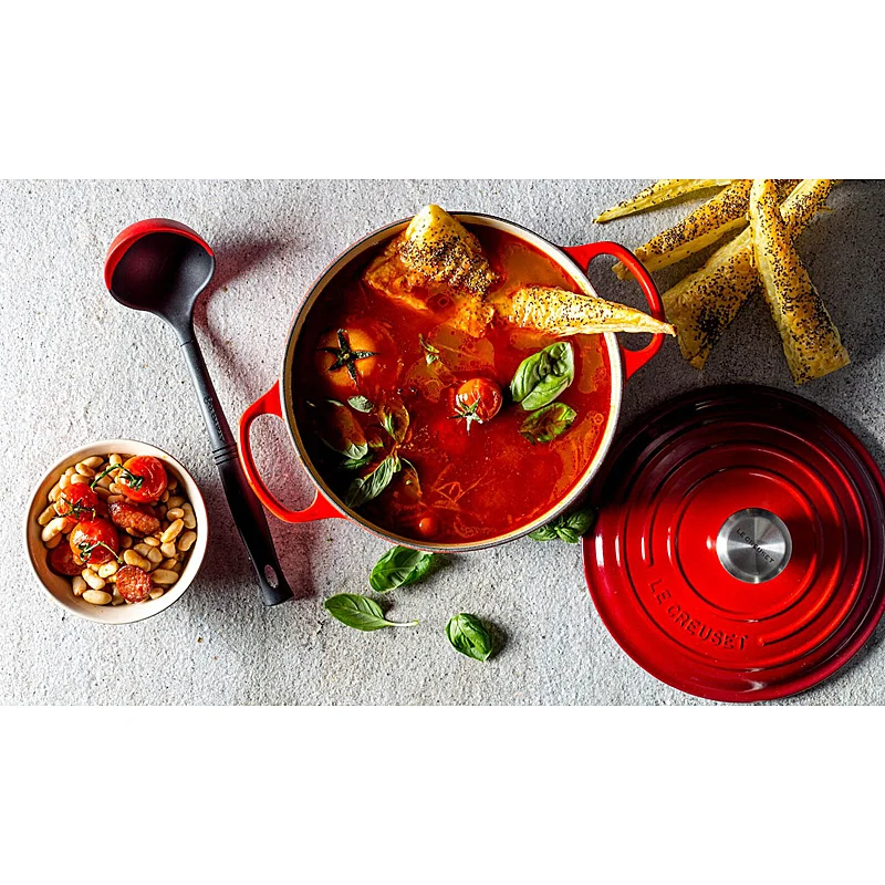 Le Creuset Bräter Signature rund 22cm Kirschrot