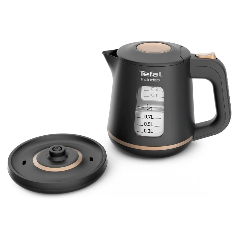 Tefal TEF Wasserkocher Includeo KI 5338 ant/gold