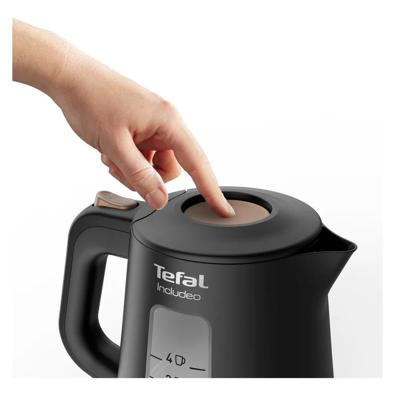 Tefal TEF Wasserkocher Includeo KI 5338 ant/gold