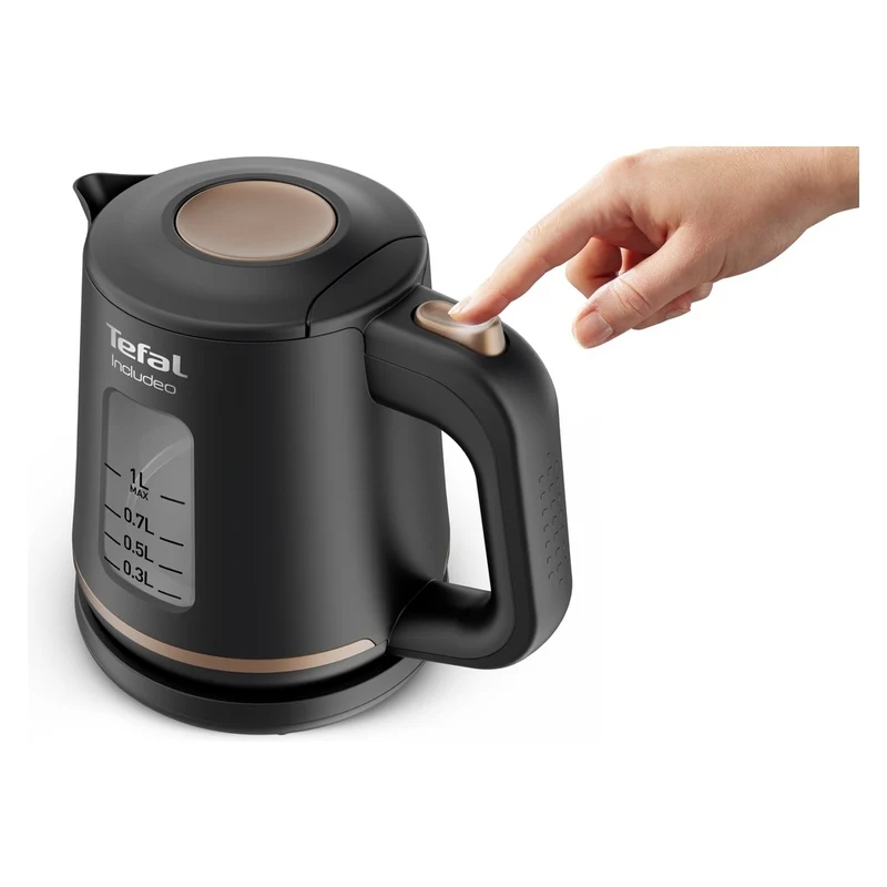Tefal TEF Wasserkocher Includeo KI 5338 ant/gold