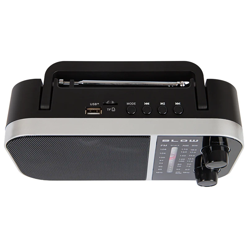 Blow Portable analog AM/FM radio RA6 battery and mains power