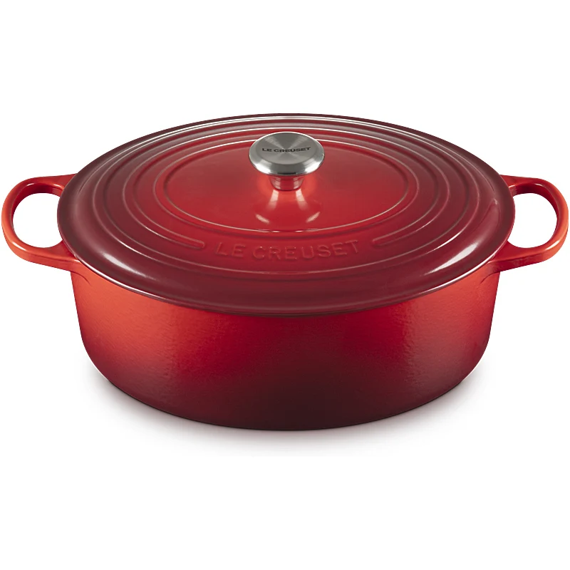 Le Creuset Bräter Signature oval 27cm Kirschrot