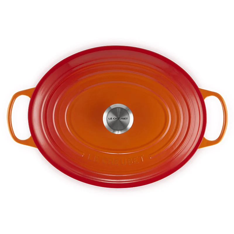 Le Creuset Bräter Signature oval 29cm ofenrot
