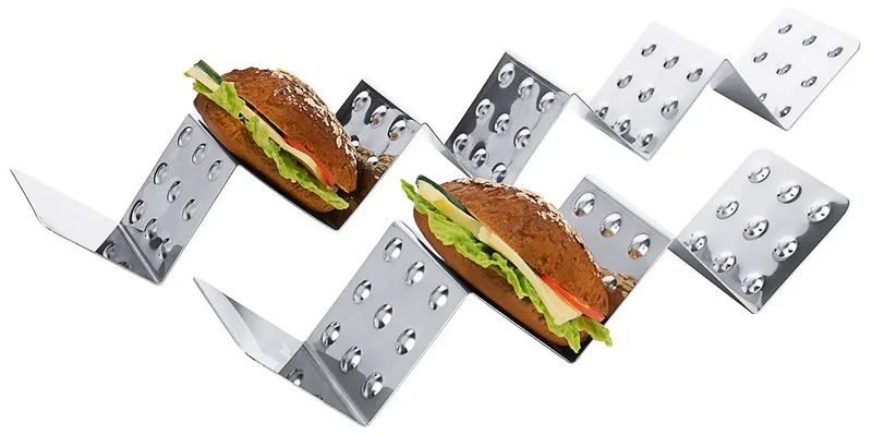 Edelstahl Snackablage mit 3-5 Fächern