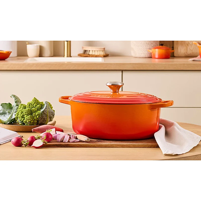Le Creuset Bräter Signature oval 31cm ofenrot