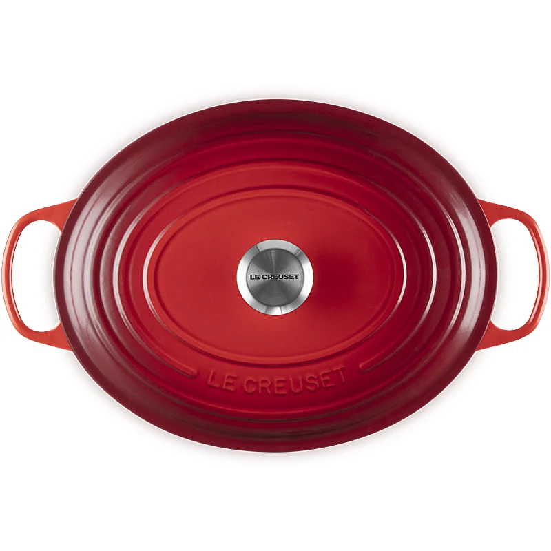 Le Creuset Bräter Signature oval 33cm kirschrot