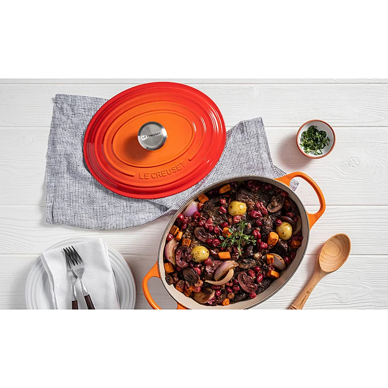 Le Creuset Bräter Signature oval 35cm ofenrot