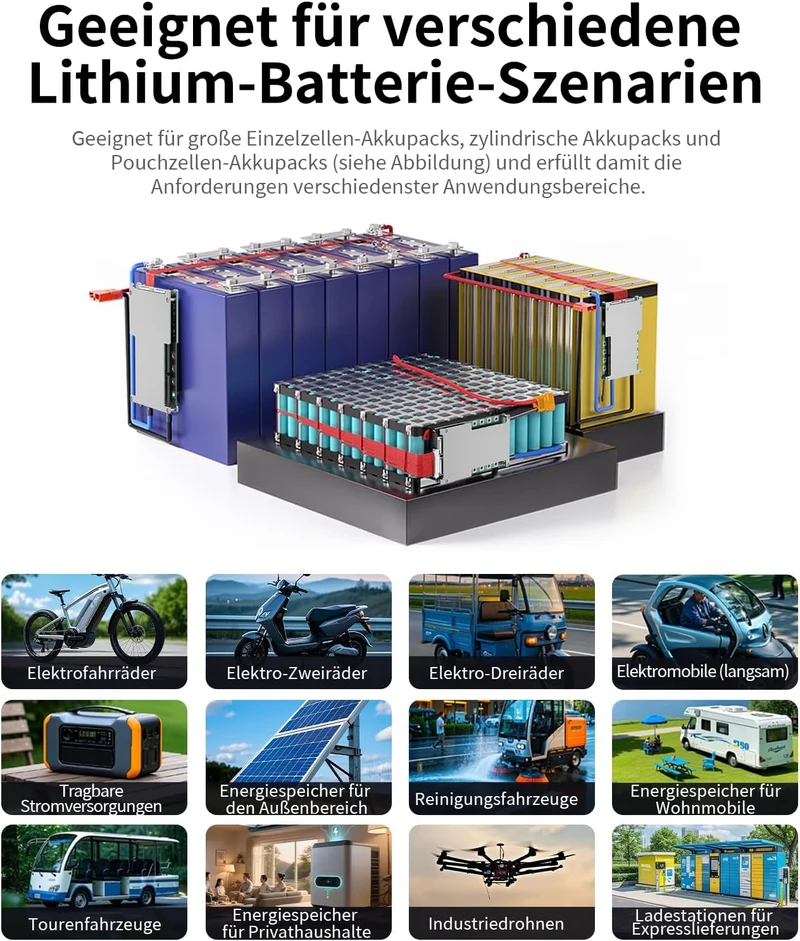 Bisda BMS 7S 24V 30A Lithium-PCB-Schutzplatine mit Balancerleitung und NTC, Split-Port, zehn Schutzf