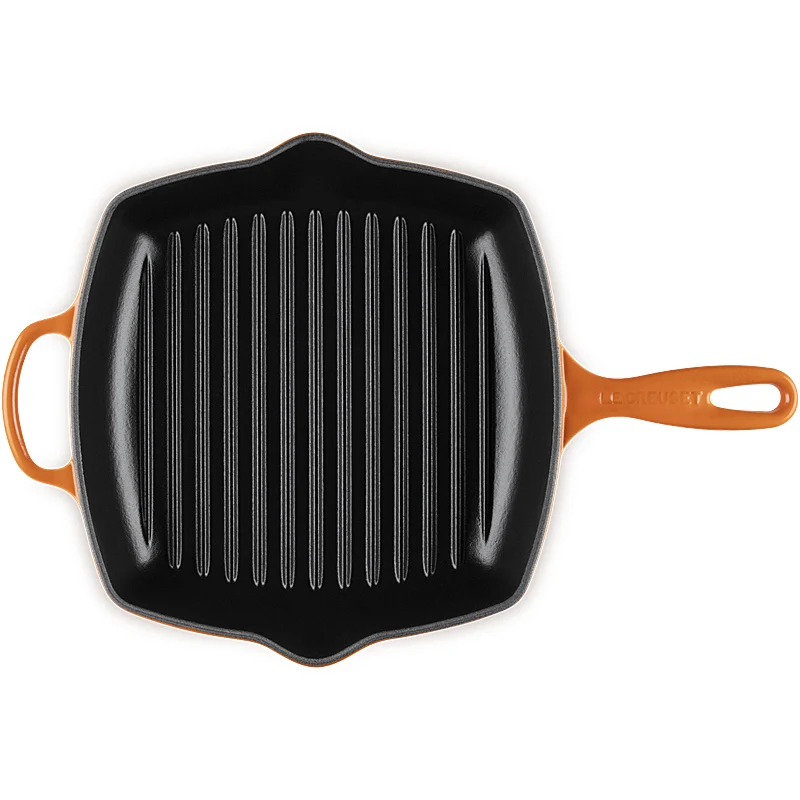 Le Creuset Grillpfanne quadratisch Signature 26cm Ofenrot