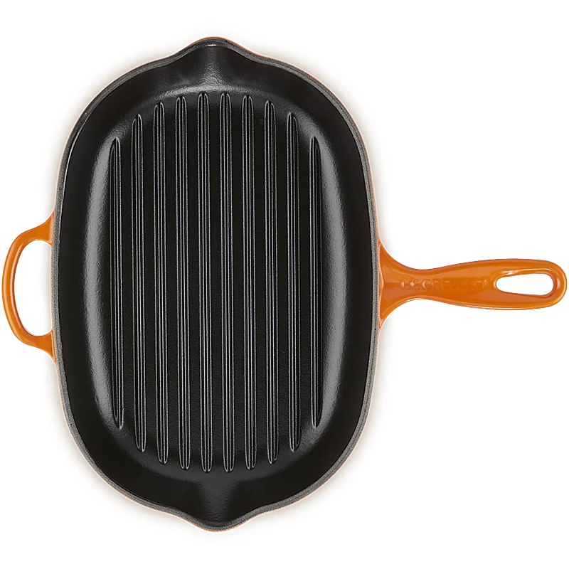 Le Creuset Grillpfanne oval Signature 32cm Ofenrot