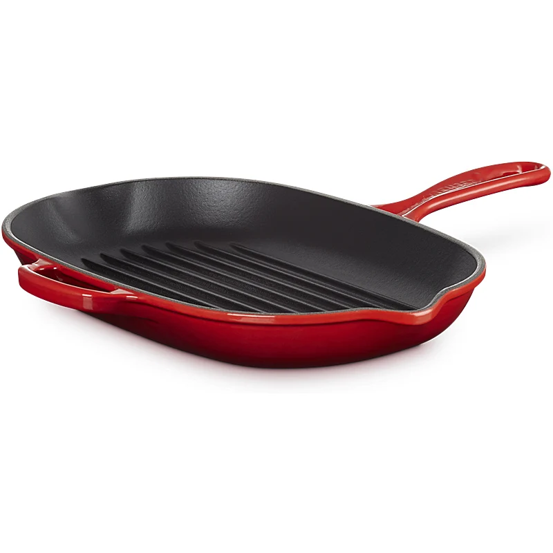 Le Creuset Grillpfanne oval Signature 32cm Kirschrot